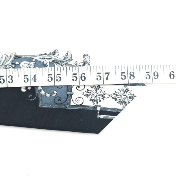 Christian Armand Men Necktie Polyester Black White Gray Size 59x3.5 - NWOT - Picture 6 of 6